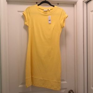 Yellow shift dress